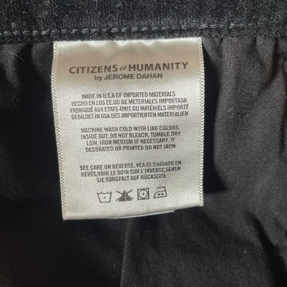 CoH Citizens of Humanity Velvet Drew Crop Flare Jeans size 26 - Picture 3 of 3